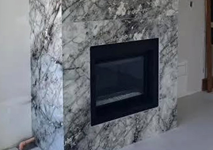 Porcelain Fireplace Wall